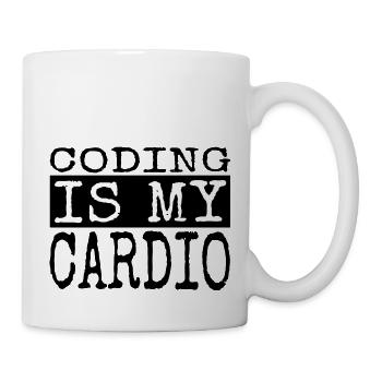 Dictons de développeur backend de la fête des pères de l’idée de présentation - Mug blanc - blanc - Droite