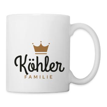 Köhler-Familie - Tasse - Weiß - Rechts