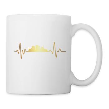 Heartbeat Marseille - Tasse - Weiß - Rechts