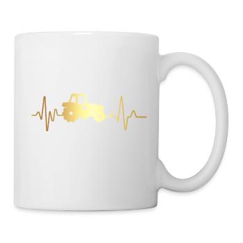 Heartbeat Tractor - Mug - white - Right