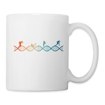 Rugby liegt in meiner DNA - Tasse - Weiß - Rechts