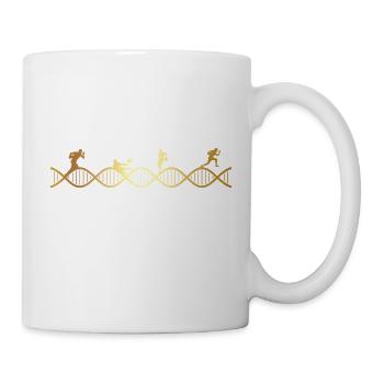 le rugby est dans mon ADN - Mug blanc - blanc - Droite