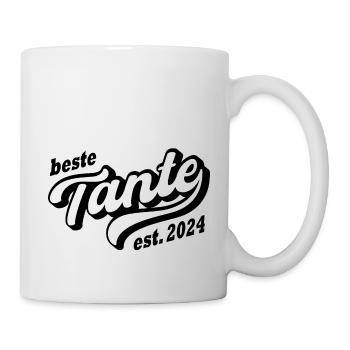 Beste Tante 2024 - Tasse - Weiß - Rechts