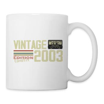 2003 Vintage Rétro Cadeau D'anniversaire 2003 - Mug blanc - blanc - Droite