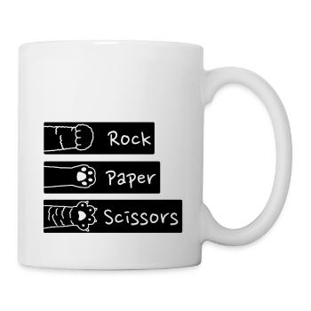 Chat drôle patte lover - Mug blanc - blanc - Droite