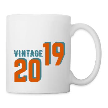 Vintage rétro 2019 - Mug blanc - blanc - Droite