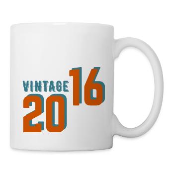 Vintage rétro 2016 - Mug blanc - blanc - Droite