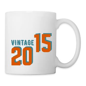 Vintage rétro 2015 - Mug blanc - blanc - Droite