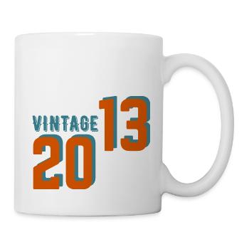 Vintage rétro 2013 - Mug blanc - blanc - Droite