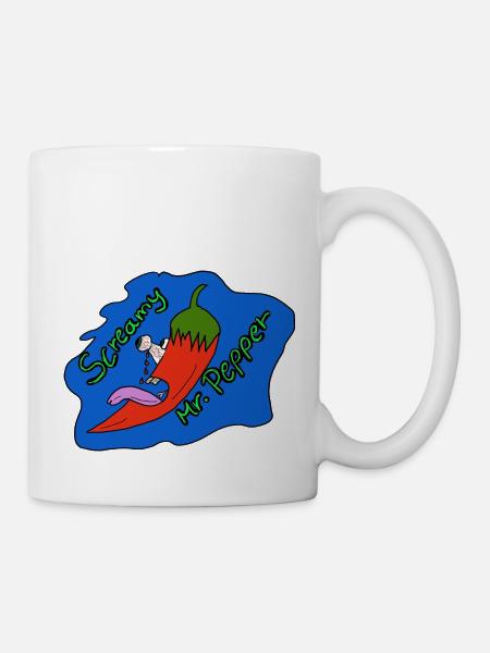 Peperonie Screamy Mr. Pepper - Tasse - Weiß