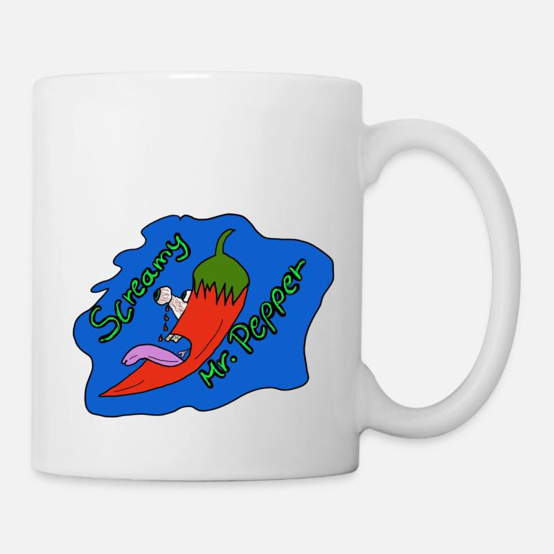 Peperonie Screamy Mr. Pepper - Tasse - Weiß