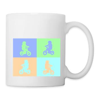 Junior Biker Pop Art pastel - Mug - white - Right