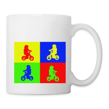 Junior Biker Pop Art Color - Mug - white - Right