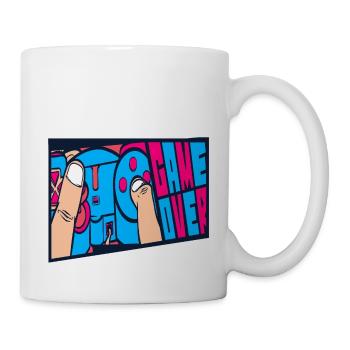 Illustration rétro de Game Over d’arcade - Mug blanc - blanc - Droite