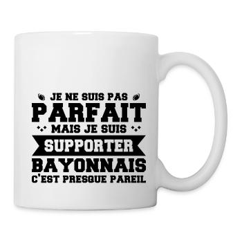 Homme Bayonnais Bayonne Rugbyman Rugby Humour - Mug blanc - blanc - Droite