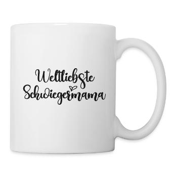 Weltliebste Schwiegermama beste Schwiegermutter - Tasse - Weiß - Rechts