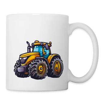 Niedlicher Traktor - Tasse - Weiß - Rechts
