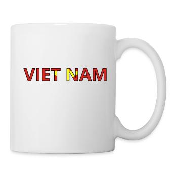 Flagge von Vietnam - Tasse - Weiß - Rechts