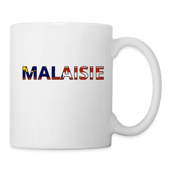 Flagge von Malaysia - Tasse - Weiß - Rechts
