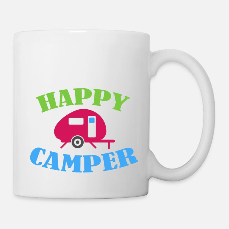 Camping - Tasse - Weiß