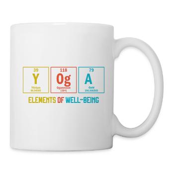 Yoga The Elements of Well-Being Periodic Table - Mug - white - Right