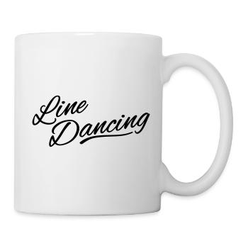 Linedancing fetzige Handschrift - Tasse - Weiß - Rechts