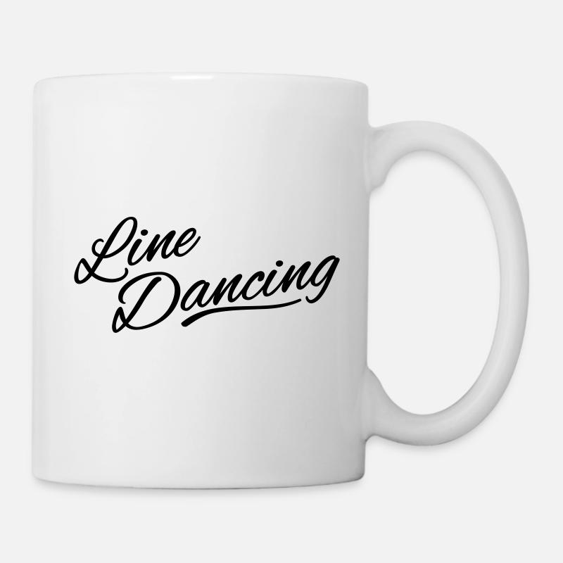 Linedancing fetzige Handschrift - Tasse - Weiß