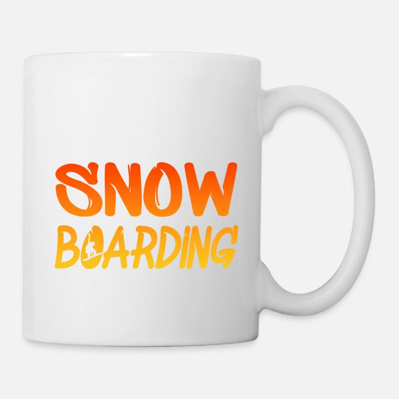 snowboardin, boarder - Tasse - Weiß