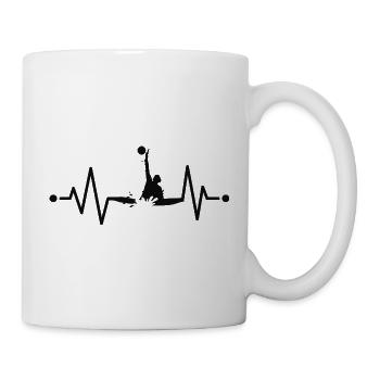 Water Polo Heartbeat - Mug - white - Right