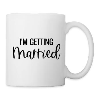 Je me marie mariée mariée mariage enterrement de vie de garçon - Mug blanc - blanc - Droite