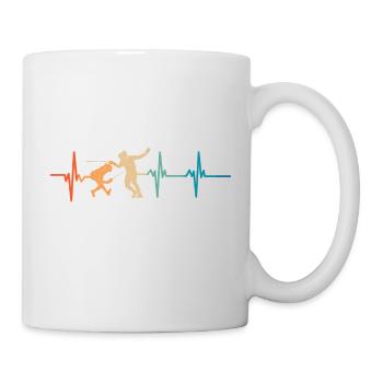 Heartbeat fencing - Mug - white - Right