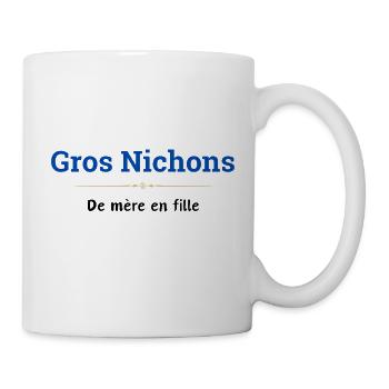 Große , Mutter zu Tochter - Tasse - Weiß - Rechts