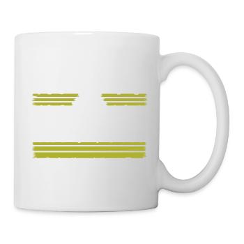 bird peace movement awesome hippie green - Tasse - Weiß - Rechts