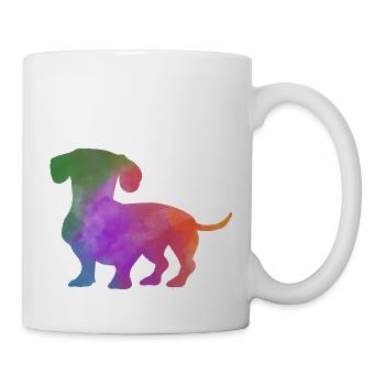 BUNTER DACKEL - Tasse - Weiß - Rechts
