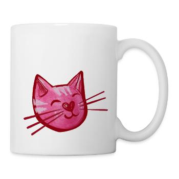Pink Kitty Cat - Mug - white - Right