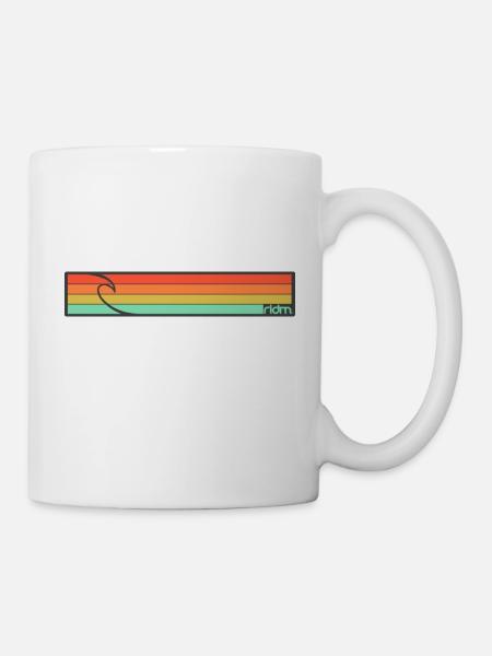 ridm surf stripes - Tasse - Weiß
