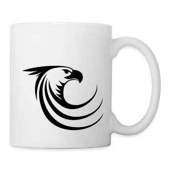 aigle comme un phénix - Mug blanc - blanc - Droite