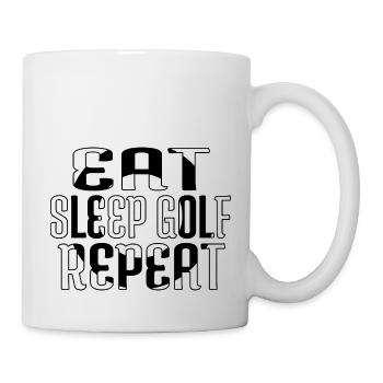 Christiangolf Golf Couette Chemise de golf Golfgift Humour - Mug blanc - blanc - Droite