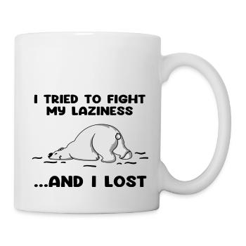 I Tried To Fight My Laziness And I Lost - Mug - white - Right