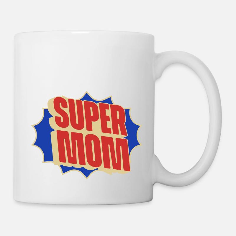 Super Mama - Tasse - Weiß