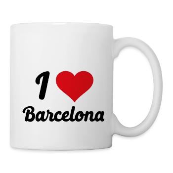 I Love Barcelona - Tasse - Weiß - Rechts