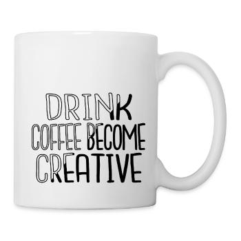 coffee experiences happy funny sayings - Mug - white - Right