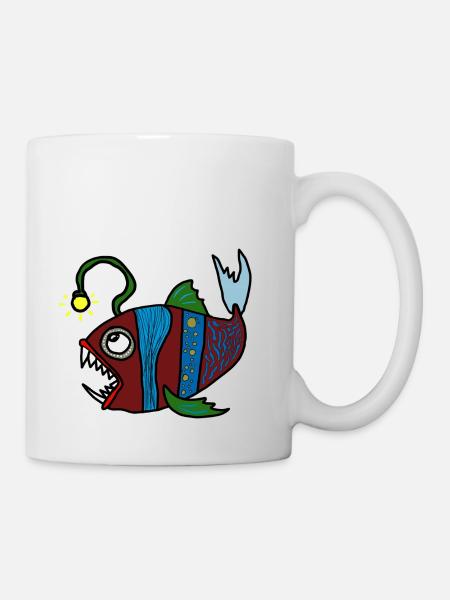 Anglerfisch - Tasse - Weiß