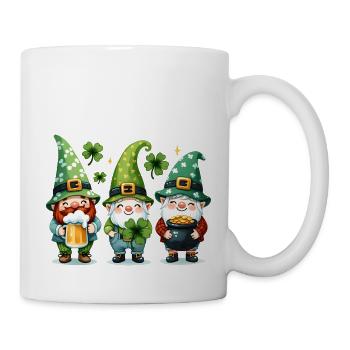 Gnome De La Saint Patrick Shamrock St. Patrick's - Mug blanc - blanc - Droite