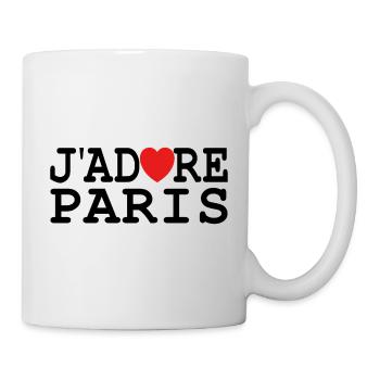 J'Adore Paris: Eine Liebeserklärung an die Stadt - Tasse - Weiß - Rechts