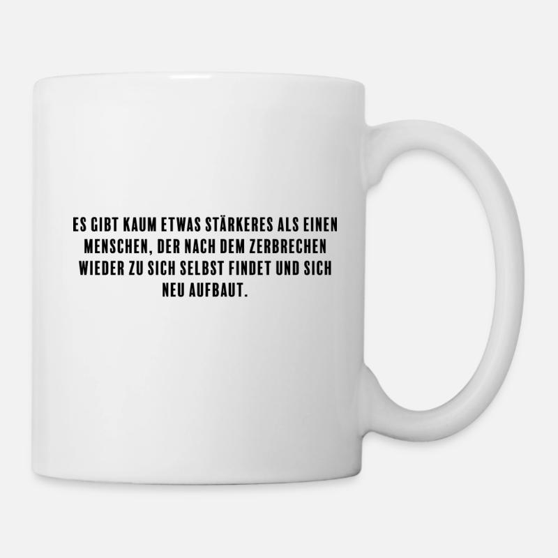 Strength in fragility - your true greatness - Mug - white