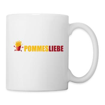 pommes liebe - Tasse - Weiß - Rechts
