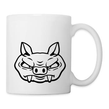 Méchant Sanglier Sanglier Dangereux Cochon Comique - Mug blanc - blanc - Droite