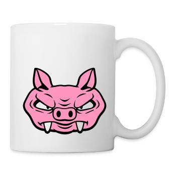 Méchant Sanglier Sanglier Dangereux Cochon Comique - Mug blanc - blanc - Droite