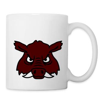 Méchant Sanglier Sanglier Dangereux Cochon Comique - Mug blanc - blanc - Droite
